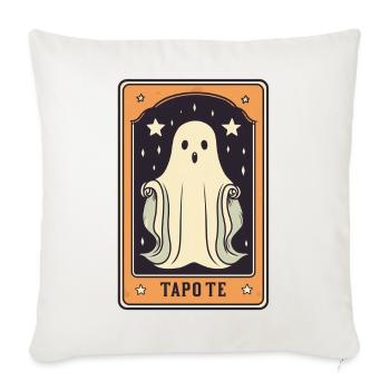 Tarot Geist Karte - Sofakissenbezug 45 x 45 cm - Naturweiß  - Vorne