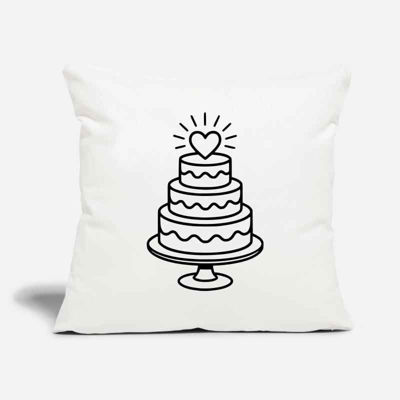 Wedding - Wedding cake Sofa pillowcase 17,3'' x 17,3'' (45 x 45 cm)