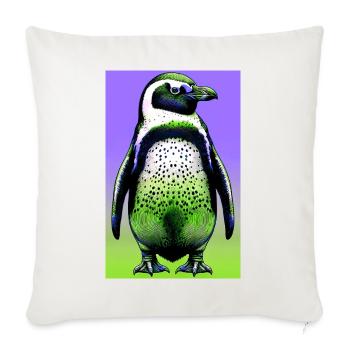 penguin - Sofa pillowcase 17,3'' x 17,3'' (45 x 45 cm) - natural white - Front