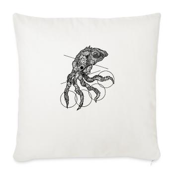 calamar - Housse de coussin décorative 45 x 45 cm - blanc nature - Devant