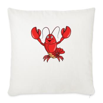lobster - Sofa pillowcase 17,3'' x 17,3'' (45 x 45 cm) - natural white - Front