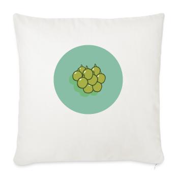 Idée de cadeau de végétarien végétarien - Housse de coussin décorative 45 x 45 cm - blanc nature - Devant