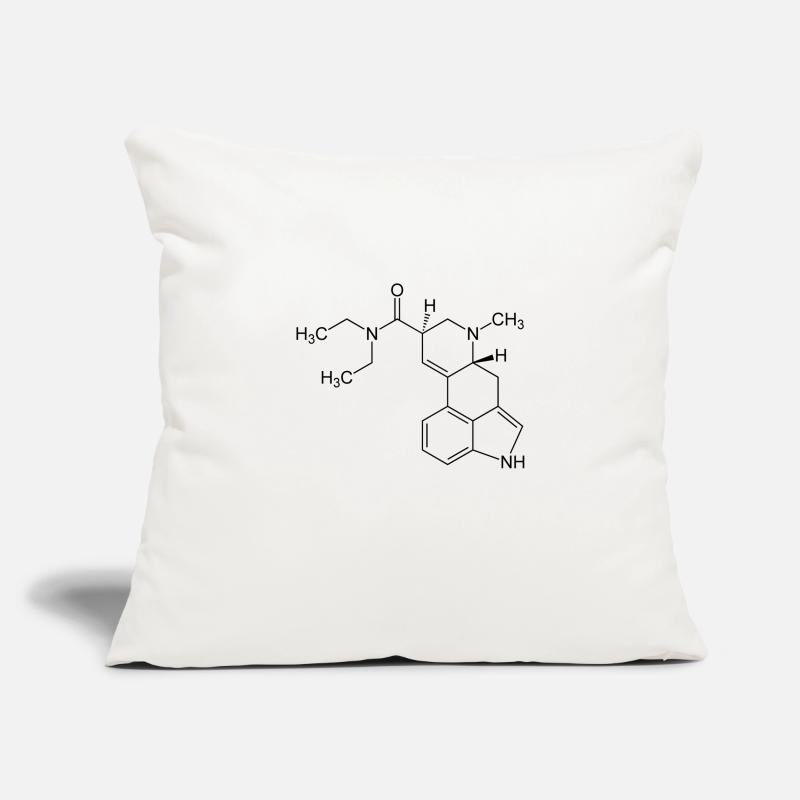 Molécule de LSD Housse de coussin décorative 45 x 45 cm