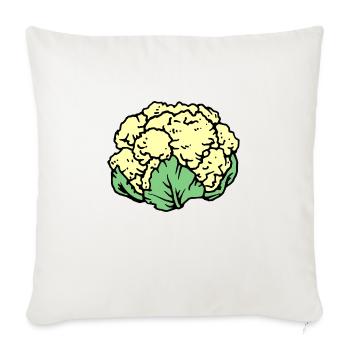 chou-fleur - Housse de coussin décorative 45 x 45 cm - blanc nature - Devant