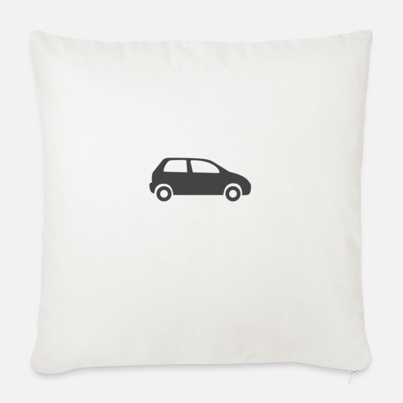 auto - Sofakissenbezug 45 x 45 cm - Naturweiß 