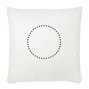 Star Circle Geometry - Sofa pillowcase 17,3'' x 17,3'' (45 x 45 cm) - natural white - Front