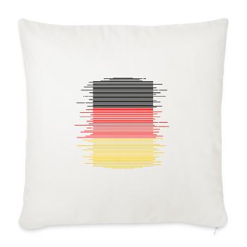 Germany Flag German Flag Used Look Home - Sofa pillowcase 17,3'' x 17,3'' (45 x 45 cm) - natural white - Front