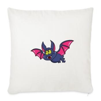 bat - Sofa pillowcase 17,3'' x 17,3'' (45 x 45 cm) - natural white - Front