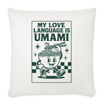 Umami Is Love | Ramen Noodles - Sofa pillowcase 17,3'' x 17,3'' (45 x 45 cm) - natural white - Front