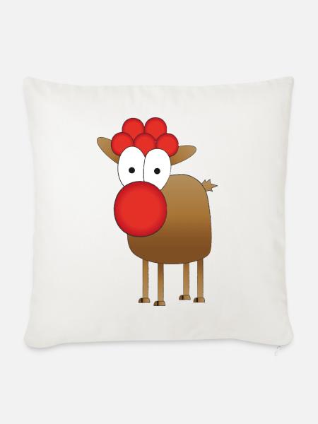 SCHWARZWALD-GIRLIE - Sofakissenbezug 45 x 45 cm - Naturweiß 