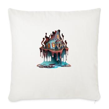DRIPPY HOUSE - Sofa pillowcase 17,3'' x 17,3'' (45 x 45 cm) - natural white - Front