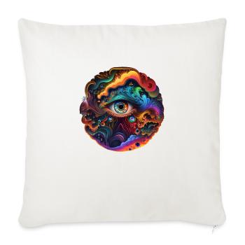 TRIPPY EYE - Sofa pillowcase 17,3'' x 17,3'' (45 x 45 cm) - natural white - Front