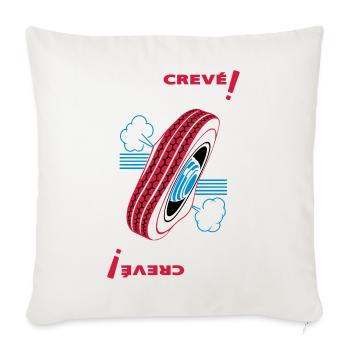 Tired! - Sofa pillowcase 17,3'' x 17,3'' (45 x 45 cm) - natural white - Front