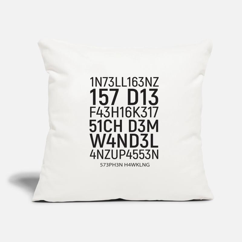 Intelligence is the ability ... Tricky, math Sofa pillowcase 17,3'' x 17,3'' (45 x 45 cm)