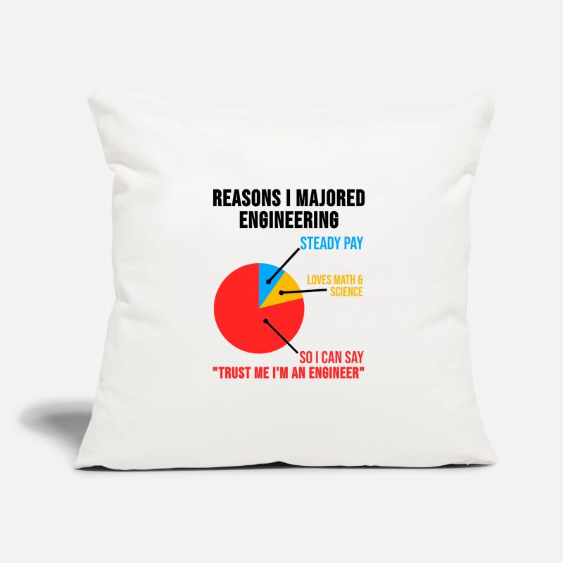 Engineer TShirt technician engineering gift Sofa pillowcase 17,3'' x 17,3'' (45 x 45 cm)
