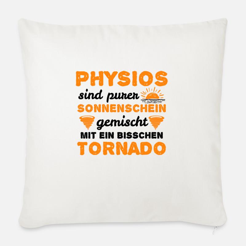 Physiotherapie Physiotherapeuten Physios Geschenk - Sofakissenbezug 45 x 45 cm - Naturweiß 