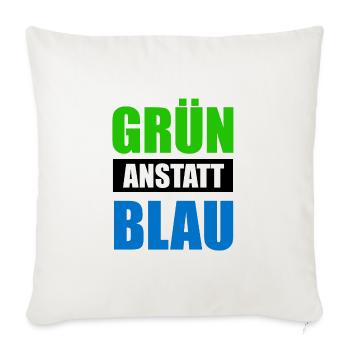 Grün Gegen Rechts Nazis Politik Partei Geschenk - Sofakissenbezug 45 x 45 cm - Naturweiß  - Vorne