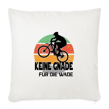 Fahrradfahrer Fahrradkurier Express - Sofakissenbezug 45 x 45 cm - Naturweiß  - Vorne
