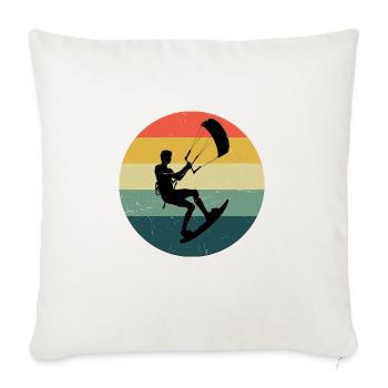 Kite Hommes Cerf-volant Kitesurf Kitesurf Kitesurf - Housse de coussin décorative 45 x 45 cm - blanc nature - Devant