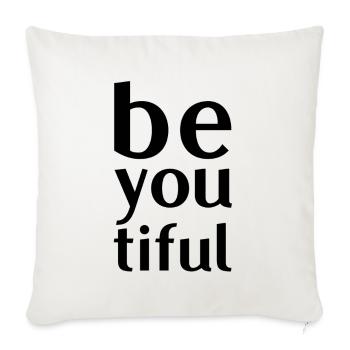 beyoutiful bags, pillows, stickers & more - Sofa pillowcase 17,3'' x 17,3'' (45 x 45 cm) - natural white - Front