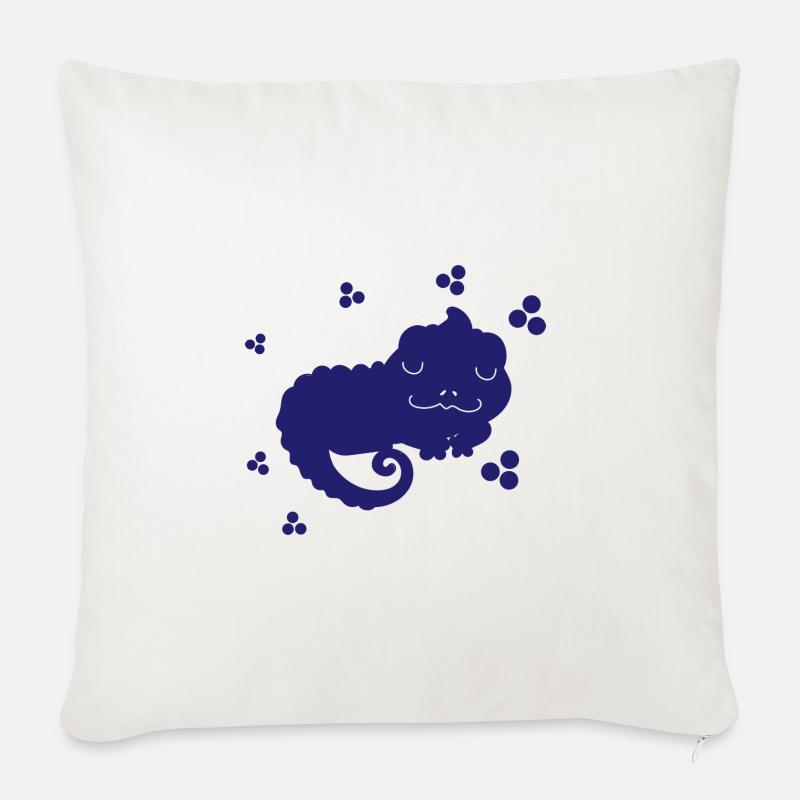 Salamander - Amphibie Tier - Sofakissenbezug 45 x 45 cm - Naturweiß 