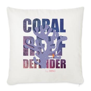 Coral Defender Crew by . NEMO - Sofa pillowcase 17,3'' x 17,3'' (45 x 45 cm) - natural white - Front