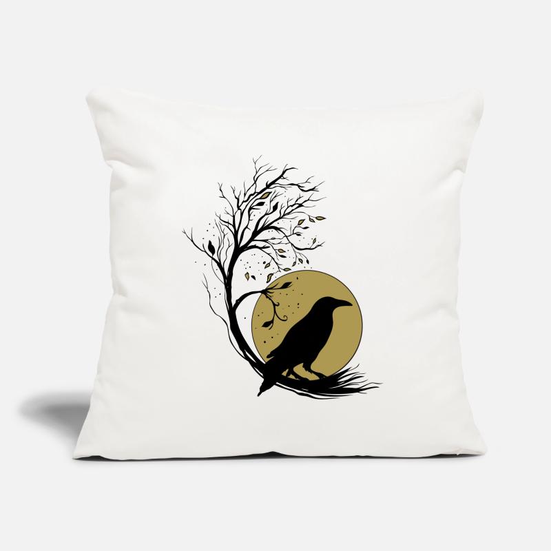 Raven Full Moon Tree Magic Autumn Gothic Wicca Sofa pillowcase 17,3'' x 17,3'' (45 x 45 cm)