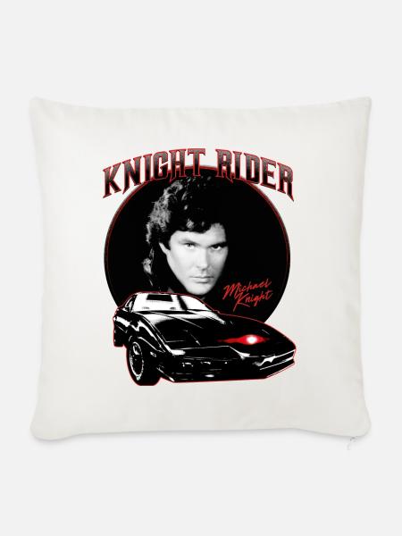 Knight Rider Michael Knight - Sofakissenbezug 45 x 45 cm - Naturweiß