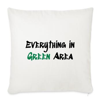 Green Area - Sofakissenbezug 45 x 45 cm - Naturweiß  - Vorne