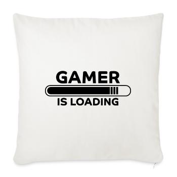 Gamer Spruch Gaming Nerd Lustiges Gamer Geschenk - Sofakissenbezug 45 x 45 cm - Naturweiß  - Vorne