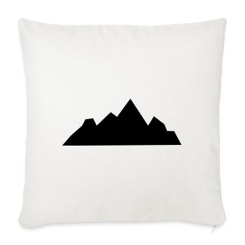 Montagnes Montagne Montagne Montagne 08 Aire de dessin 9 - Housse de coussin décorative 45 x 45 cm - blanc nature - Devant