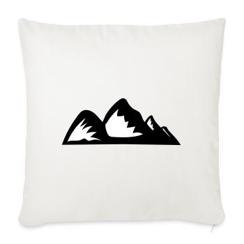Mountains Mountain Mountains 12 - Sofa pillowcase 17,3'' x 17,3'' (45 x 45 cm) - natural white - Front