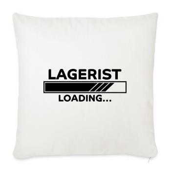 Lagerist Spruch Logistik Lustige Lagerist Geschenk - Sofakissenbezug 45 x 45 cm - Naturweiß  - Vorne