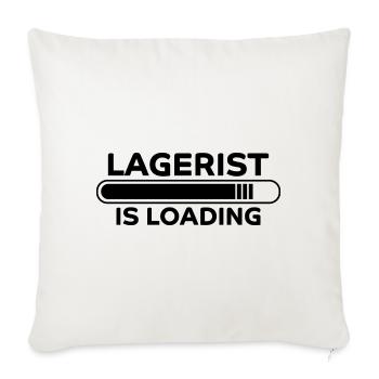 Lagerist Spruch Logistik Lustige Lagerist Geschenk - Sofakissenbezug 45 x 45 cm - Naturweiß  - Vorne