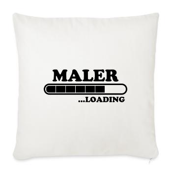 Maler Spruch Lackierer Lustiges Maler Geschenk - Sofakissenbezug 45 x 45 cm - Naturweiß  - Vorne