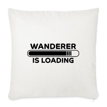 Wanderer Spruch Outdoor Lustiges Wandern Geschenk - Sofakissenbezug 45 x 45 cm - Naturweiß  - Vorne