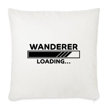 Wanderer Spruch Outdoor Lustiges Wandern Geschenk - Sofakissenbezug 45 x 45 cm - Naturweiß  - Vorne