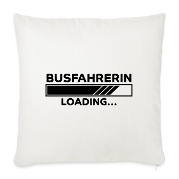 Busfahrerin Spruch Lustiges Busfahrerin Geschenk - Sofakissenbezug 45 x 45 cm - Naturweiß  - Vorne