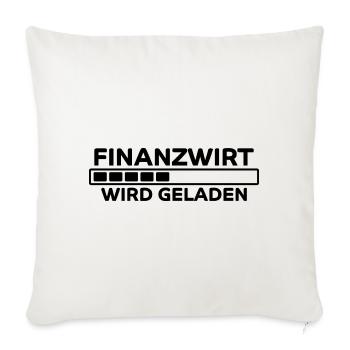 Finanzwirt Spruch Job Lustiges Finanzwirt Geschenk - Sofakissenbezug 45 x 45 cm - Naturweiß  - Vorne