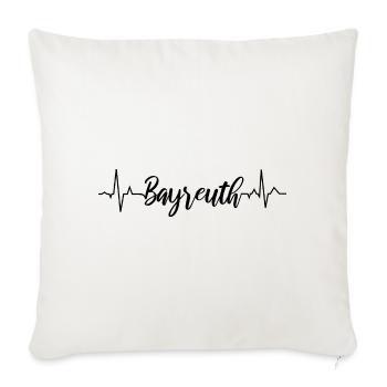 EKG Bayreuth - Sofakissenbezug 45 x 45 cm - Naturweiß  - Vorne