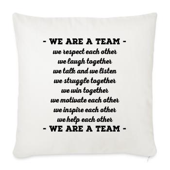team - Sofa pillowcase 17,3'' x 17,3'' (45 x 45 cm) - natural white - Front