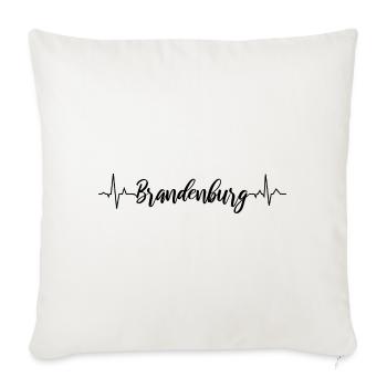 EKG Brandenburg - Sofakissenbezug 45 x 45 cm - Naturweiß  - Vorne