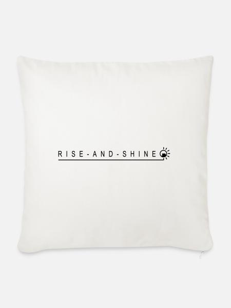 Rise And Shine - Sofakissenbezug 45 x 45 cm - Naturweiß