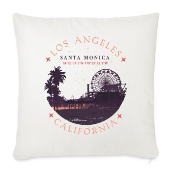 Santa Monica 1 - Sofakissenbezug 45 x 45 cm - Naturweiß  - Vorne