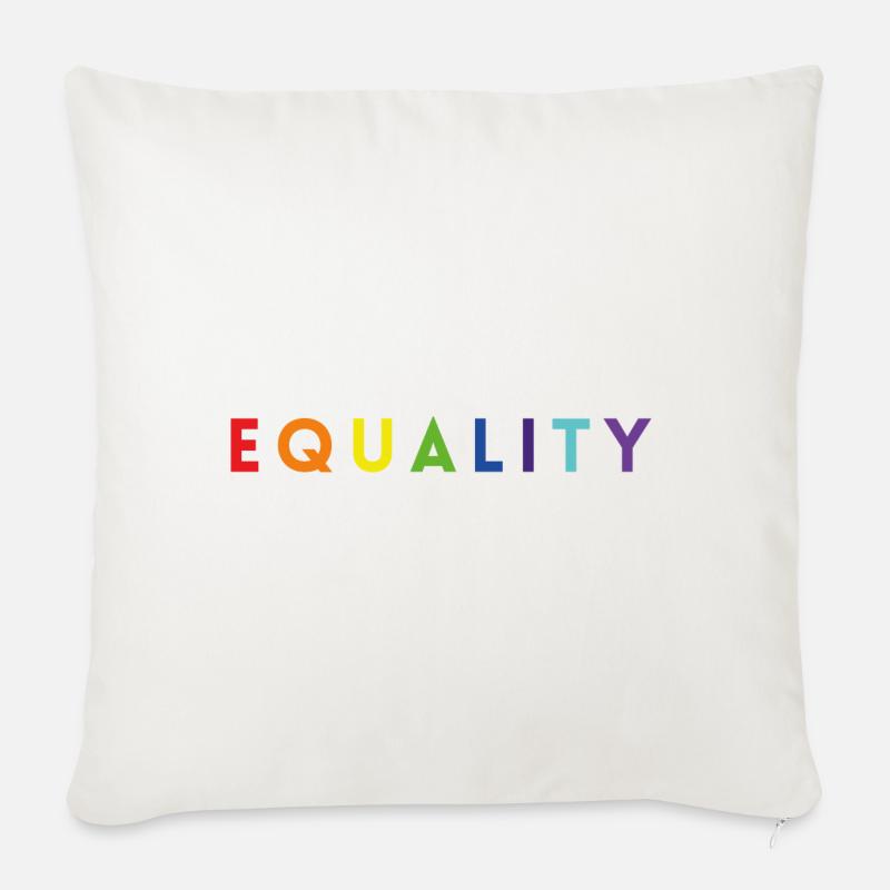 Equality lgbt Geschenk - Sofakissenbezug 45 x 45 cm - Naturweiß 