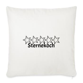 5 Sternekoch - Sofakissenbezug 45 x 45 cm - Naturweiß  - Vorne