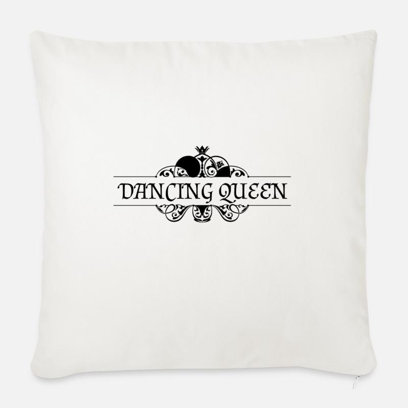 Dancing Queen Dancing Queen - Housse de coussin décorative 45 x 45 cm - blanc nature