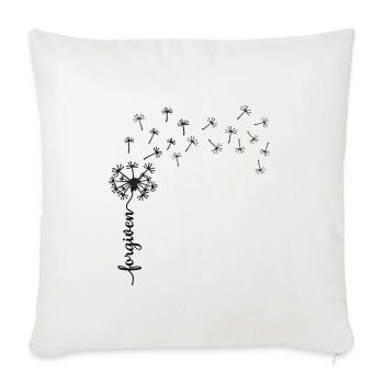 Conception de pissenlit pardonné - Housse de coussin décorative 45 x 45 cm - blanc nature - Devant