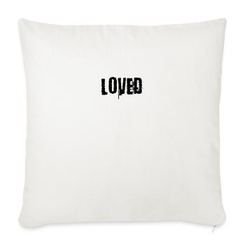 Aimé - Housse de coussin décorative 45 x 45 cm - blanc nature - Devant