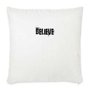 Believe - Sofa pillowcase 17,3'' x 17,3'' (45 x 45 cm) - natural white - Front